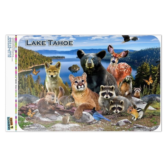 Lake Tahoe California CA Nevada NV Animals Bear Cougar Deer Home Business Office Sign