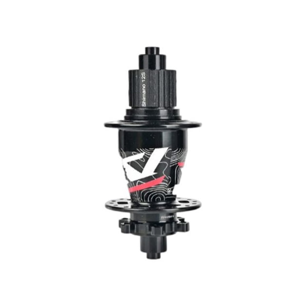 Eigraketly Cubo de rodamiento Superficie lisa 144 Sonidos Palanca de liberación rápida Eje de rueda multicolor Clics Ejes de metal traseros delanteros Ciclismo Negro Cubo de rodamiento/MS Eigraketly OD026397-02