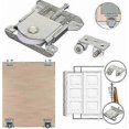thumbnail image 3 of Roller Sliding System with Wheels for Closet and Cabinet Doors Silver Finish, 3 of 5