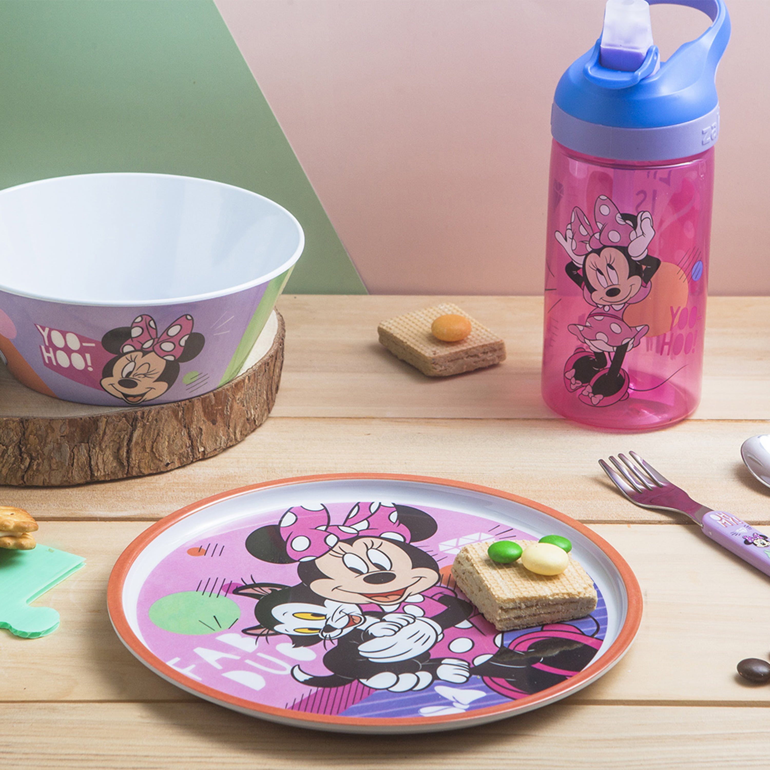 Disney Stitch Kids Cutlery Set Cartoon Cute Melamine Bowl Mug Kids Gifts  Cute Dinner Plate Party Cutlery
