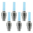 thumbnail image 1 of 6pcs Colorful LED Bike Wheel Lights Neon Tire Caps Firefly Spoke Flashing Lamp (Blue), 1 of 8