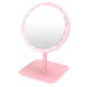 thumbnail image 2 of USB carga 3 Color luz escritorio espejo cosmético ajustable LED maquillaje MirrorPink, 2 of 8