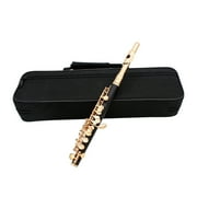 Aibecy Piccolo Ottavino Half-size Flute Curonickel Silver Plated C Key Tone with Polish Cloth Cleaning Stick Padded Box Case Screwdriver