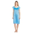 thumbnail image 2 of Casual Nights Women's Cap Sleeve Flower Silky Tricot Nightgown, 2 of 2