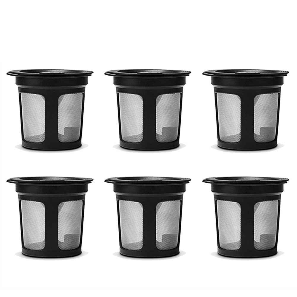 HEVIRGO 6Pcs Reusable Refillable K Cup Coffee Filter Pod for Keurig K50 K55 Coffee Maker Walmart