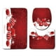 thumbnail image 1 of De Alfombrillas Navideñas, Alfombrilla Antideslizante De Papá Noel, Felpudo Para Baño, Funda Para Asiento De Inodoro, Alfombrilla Para Suelo De Inodoro En Forma De U 3 Uds Advancent HA045820-01, 1 of 6
