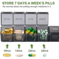 thumbnail image 1 of Extra Large Weekly Pill Organizer, Xl (black), 1 of 5