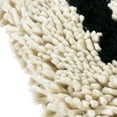 thumbnail image 4 of Creative Co-Op Woven Wool Shag Lumbar Pillow with "Love" Design, Black and Cream, 4 of 6