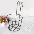 thumbnail image 4 of Iron Planter Rack Hanging Railing Fence Flower Pot Shelf Plant Basket Holder, 4 of 5