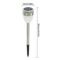 thumbnail image 2 of Pack de 6 lámparas solares de jardín | Iluminación LED para jardines decorativos al aire libre | IP44 Resistente al agua | Luces de camino de patio de piso con energía solar | Encendido/apagado, 2 of 7