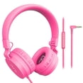 thumbnail image 1 of Puro Sound Labs PuroBasic Auriculares con cable con limitación de volumen para niños, plegables y ajustables con micrófono, compatibles con teléfonos inteligentes, tabletas y PC, 1 of 5