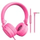 thumbnail image 1 of Puro Sound Labs PuroBasic Auriculares con cable con limitación de volumen para niños, plegables y ajustables con micrófono, compatibles con teléfonos inteligentes, tabletas y PC, 1 of 5