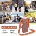 thumbnail image 4 of Soporte para botella de agua, portabotellas con correa ajustable para el hombro para deportes, senderismo y acampada, 2 uds., 4 of 5