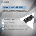 thumbnail image 5 of ECCPP Power Window Switch Door Lock Switch Front Driverâ€s Side Fits For 1996-2000 For Honda Civic CX EX HX LX Si 4 Door OE 83593-S04-9500, 5 of 6