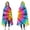 Rainbow Tie Dye, variant on Wearable Blanket,Colorful Tie Dye Mandala Pattern Hooded Wearable Flannel Blanket for Adults & Teens,Winter Poncho Shawl Wrap Cape Cozy Anti-Pill,50"x60"