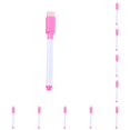 thumbnail image 2 of Marcador de pizarra Sidaley borrador 10piezas rosa negro, 2 of 6
