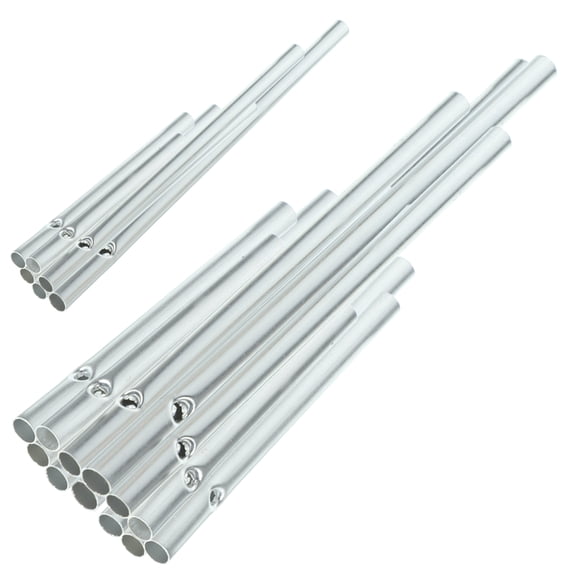 MEIBUTYUP 18-Piece Aluminum Wind Chime Tubes Set for Outdoor Garden Decor, Courtyard, Craft Projects, and Lightweight Hanging Use