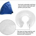 thumbnail image 2 of Dog Cones After Surgery, Protective Inflatable Dog Collar Pet Recovery Collar Soft Pet Cone for Dogs & Cats to Prevent Pets from Touching Stitches, Wounds and Rashes, Blue, 2 of 7