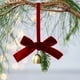 thumbnail image 4 of xihome Adorno colgante de campanilla de viento con lazo navideño de franela afelpada para decorar el rbol de Navidad y fiestas., 4 of 6