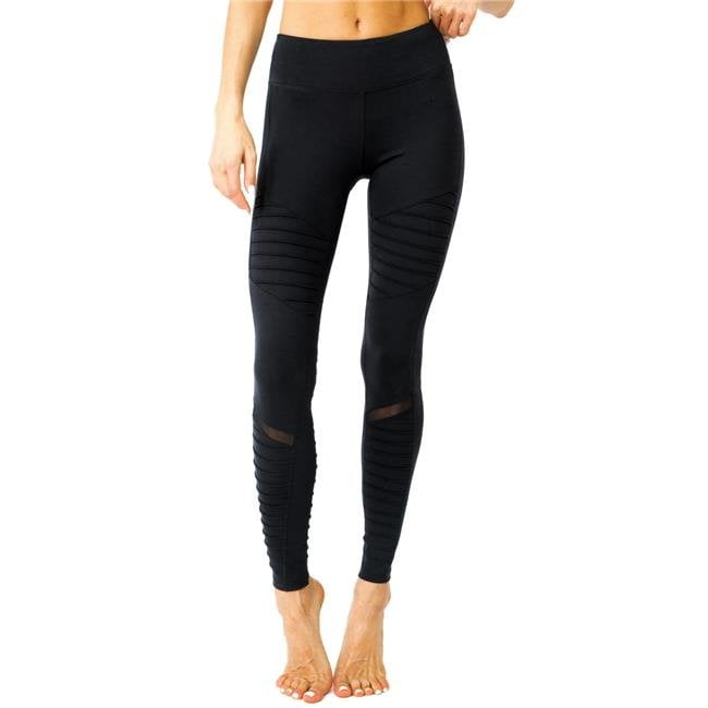 Ribbed Moto Leggings with Hidden Pocket 