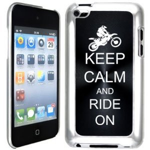 For Apple Ipod Touch 4 4g 4th Generation Black B2339 Hard Back Case Cover Keep Calm And Ride On Dirt Mx Bike Walmart Com Walmart Com