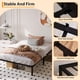 thumbnail image 2 of 14-pulgada tamaño completo-size negra metal marco de cama: con almacenamiento space, high bearing capacity, heavy-duty sturdy mattress foundation, easy to assemble, no box spring required, 2 of 5