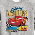 thumbnail image 3 of Disney's Cars - Lightning McQueen Think Fast - Toddler And Youth Crewneck Fleece Sweatshirt, 3 of 5