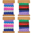 thumbnail image 1 of 24 yardas de cinta de adorno de zigzag en 2 estilos, de 1/4 de pulgada (7,5 mm), con flecos ondulados para coser, encaje de tela tejida, 1 of 9