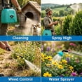 thumbnail image 5 of OHHANI Battery Powered Sprayer, 5L Cordless Electric Portable Garden Sprayer with USB Rechargeable Handle Telescopic Wand 4 Nozzles, for Lawn Garden, 5 of 8