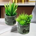 thumbnail image 4 of 2pcs simulation succulent bonsai creative home interior decoration artificial green plants - type:style1, 4 of 5