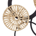 thumbnail image 2 of Bouclair Natural & Black Rattan and Metal Circles Wall Art, 2 of 3