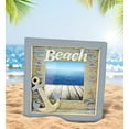 thumbnail image 5 of Puzzled CoTa Global Vintage Beach 4x4 Frame - Blue Distressed Wood Anchor Photo Frame, Handmade Beach Anchor Nautical Picture Frame For Tabletop or Wall Hang - 7.25 Inches, 5 of 7