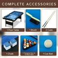 thumbnail image 2 of 5.3 ft Portable Pool Table – Foldable Billiard Table with Complete Accessories for Indoor & Outdoor Game Rooms, 2 of 7
