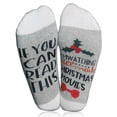 thumbnail image 4 of Coofit Unisex Crew Socks Embroidered Letters Breathable Cotton Socks Tube Socks Winter Warm Socks, 4 of 10