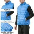 thumbnail image 6 of Alpine Swiss Clark Mens Puffer Vest Down Alternative Water Resistant Packable Outerwear Zip Up Pockets Warm Versatile Layer, 6 of 8