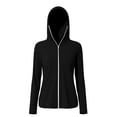 thumbnail image 4 of IUYRTFE Women's UPF 50+ Hooded Sun Protection Jacket Full Zip Long Sleeve with Face Mask and Thumbholes Lightweight Outdoor Coat, 4 of 5