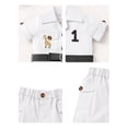 thumbnail image 6 of FYMNSI Baby Boy Clothes Toddler Wild One Jungle Safari Outfit Set Animal Print Birthday Outfits Kids 12-18 Months White, 6 of 7