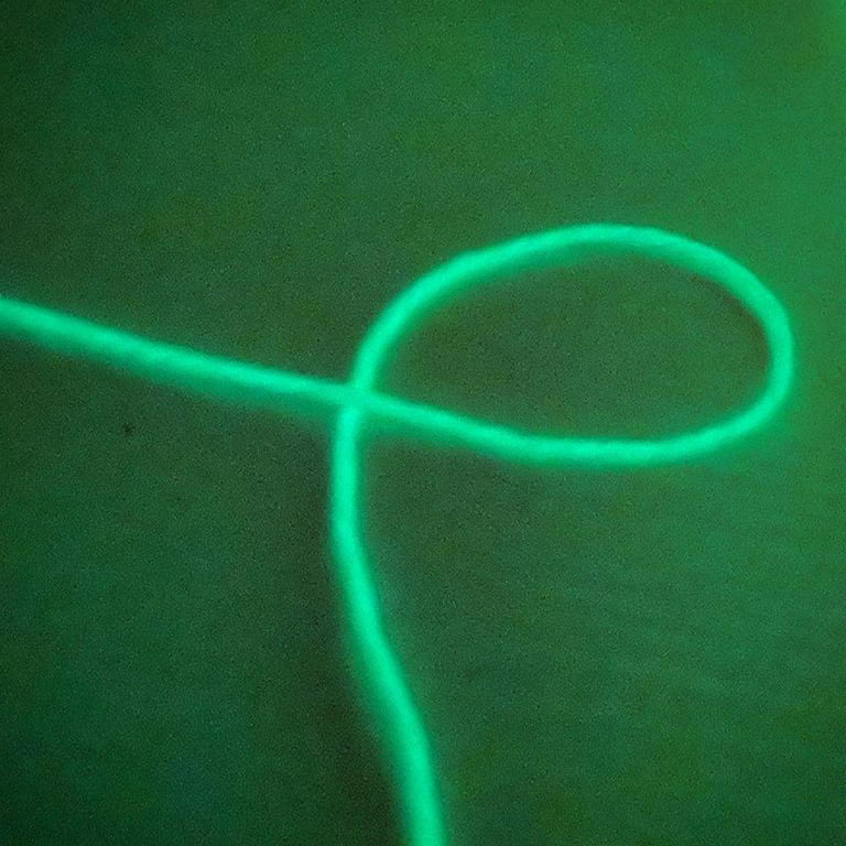 Novel Functional Yarn Glow In The Dark Polyester Luminous Chunky