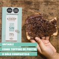 thumbnail image 3 of CACEP | Chocolate semi-amargo 70% cacao org&aacute;nico SIN AZ&Uacute;CAR | 3 Pack barras de 85g c/u | Sin l&aacute;cteos | Vegano | Snack Saludable, 3 of 6