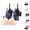 Navy, variant on 3 Pack Underwire Bras for Women Cute Lace Bow Design Adjustable Straps Racerback Push Up Bralettes Everyday Bra