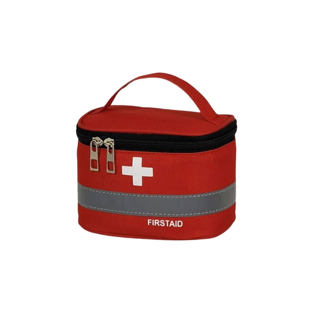 Bolsa de botiquín de primeros auxilios portátil, ligera, impermeable, bolsas de medicina, tela Oxford, caja médica, cocina, negocios al aire Almacenamiento y organización del hogar Rojo Pequeño Advancent HA077081-01