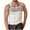 White, variant on Tank Tops Men Work Shirt Summer Crewneck Basice Muscle Tank for Men Color Block Mesh Fitness Sleeveless Tank Black Free Size