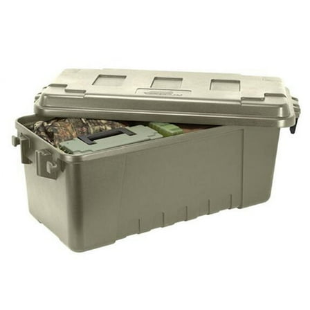 Plano Sportsman Trunk, OD Green, Medium, 68-Quart Lockable Storage Box