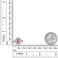thumbnail image 3 of Gem Stone King 925 Sterling Silver Ring Oval Pink Moissanite (1.75 Cttw), 3 of 4