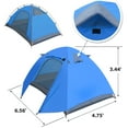 thumbnail image 2 of Strong Camel Portable 1-2 Persons Backpacking Tent Double Layer Outdoor Waterproof Camping Hiking-Blue, 2 of 12