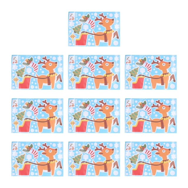 Decoration Sticker,10Pcs Window Fawn Decoration Wall Sticker Wall Decal Ultimate Reliability