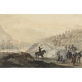 thumbnail image 3 of Peter Tillemans 18x13 Black Modern Framed Museum Art Print Titled - Cavalry Troops and Camp Followers on the Move, 3 of 5