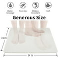 thumbnail image 5 of Shower Mat Bathtub Mat Non-Slip, Comfortable Bath mat for Textured Surface,Mat Quick Drying Shower Stall Mat 24 x 24 inch for Bathroom Wet Area (White), 5 of 6