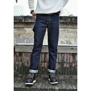 SAUCE ZHAN 315XX Men's Jeans Indigo Sanforized Selvedge Denim Jeans Regular Fit Taper Leg 14.5 oz