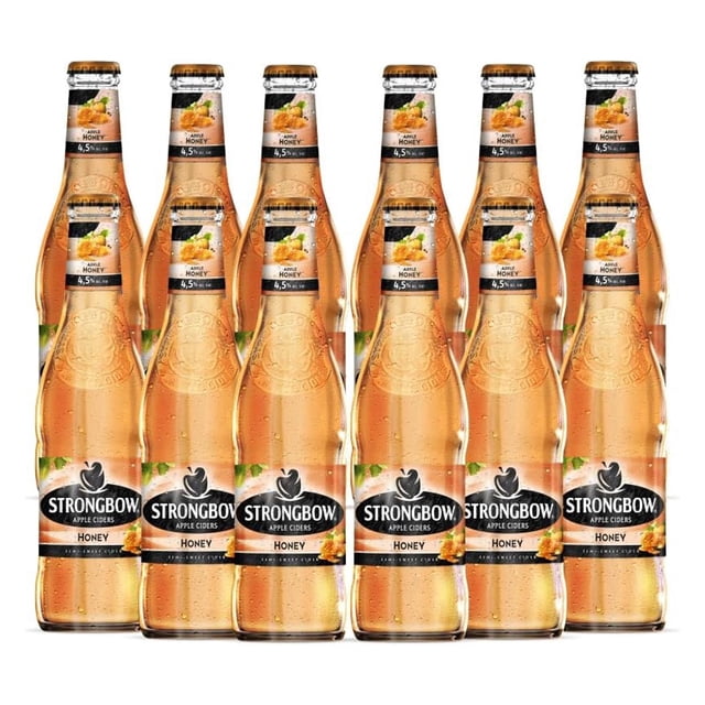 Pack de 12 Bebida Alcohólica Strongbow Apple Ciders Honey 330 ml